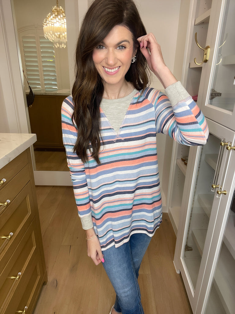 *BELLES & DOORBUSTER* Livvie Striped Tee *Final Sale*