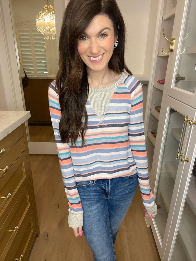 *BELLES & DOORBUSTER* Livvie Striped Tee *Final Sale*