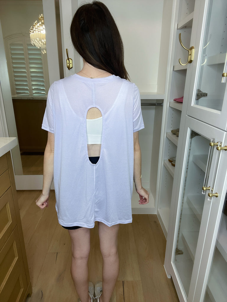 SALE! Mono B Barre then Brunch Tee in Purple *Final Sale*