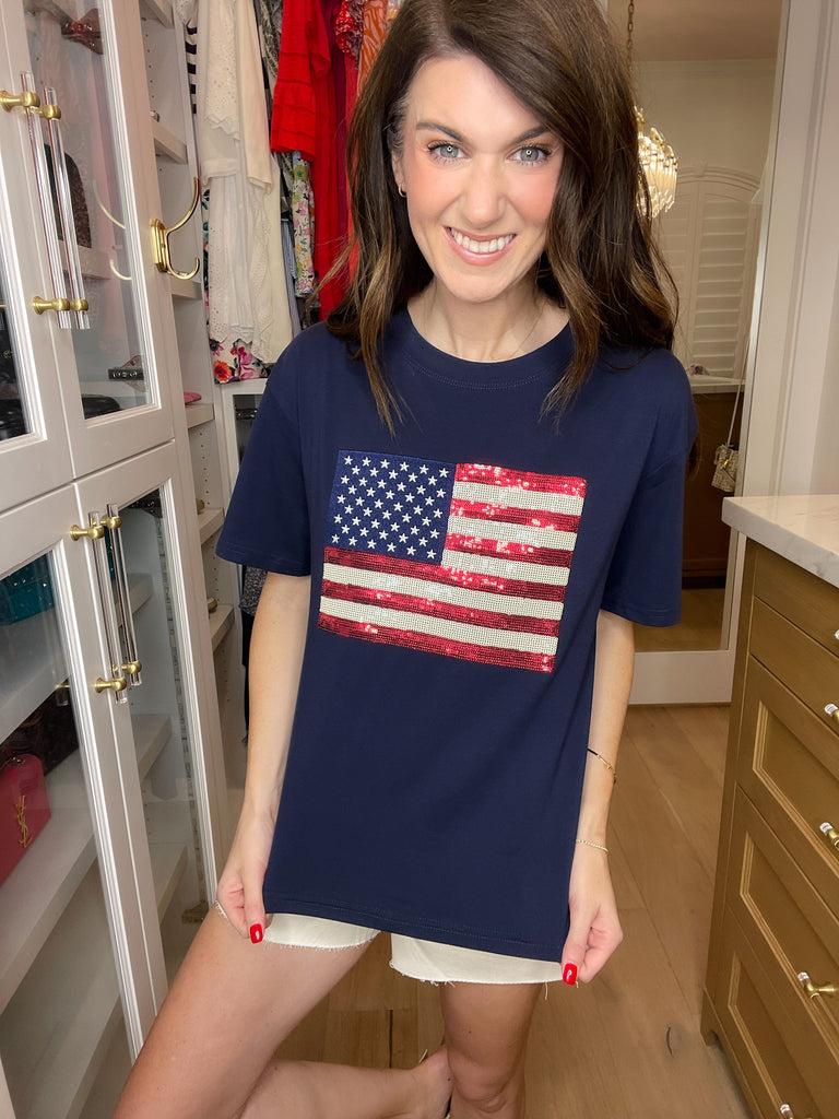 American Anthem Sequin Tee