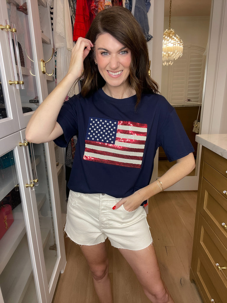 American Anthem Sequin Tee