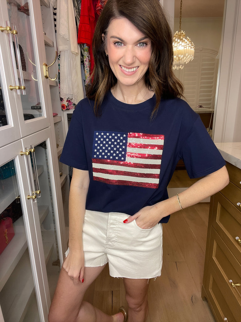 American Anthem Sequin Tee