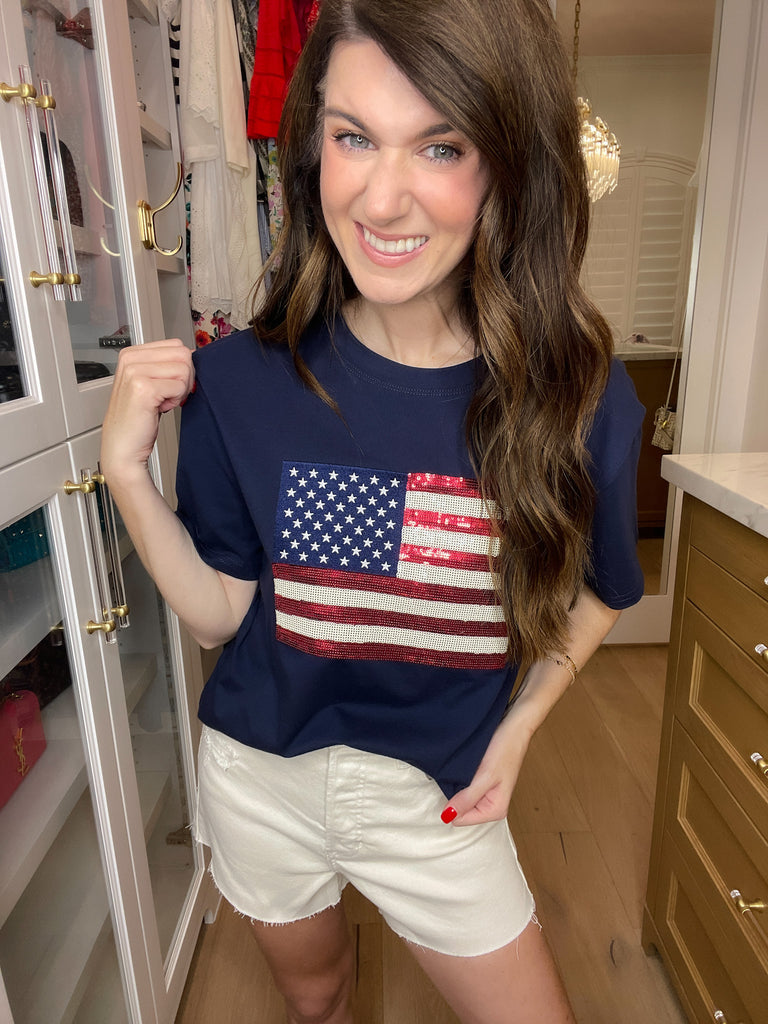 American Anthem Sequin Tee