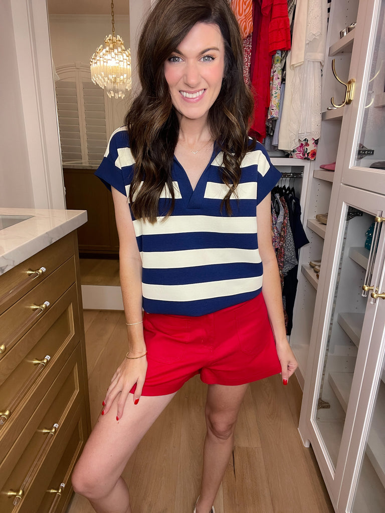 Summer Happiness Shorts in Red