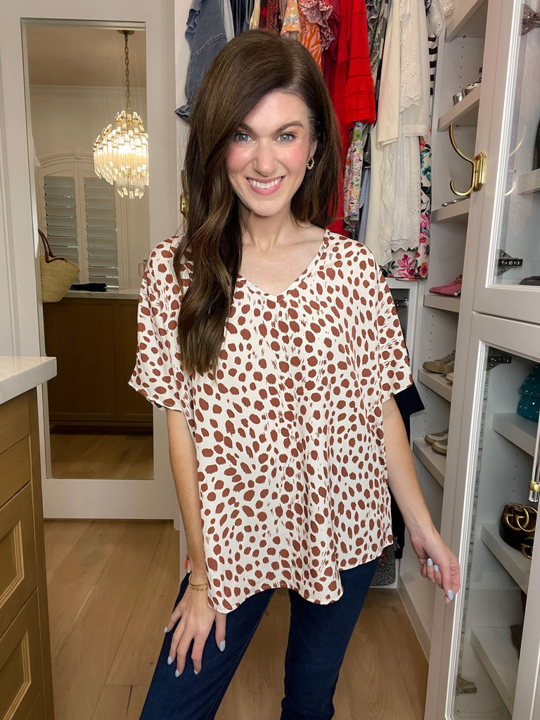 SALE! Moment in Time Top in Taupe *Final Sale*