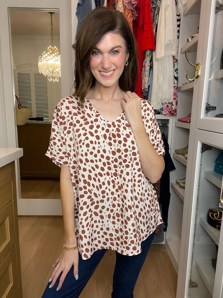 SALE! Moment in Time Top in Taupe *Final Sale*