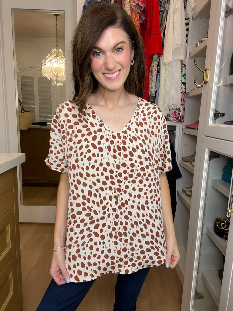 SALE! Moment in Time Top in Taupe *Final Sale*