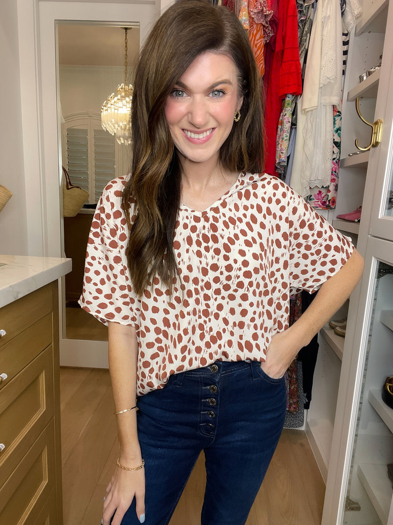 SALE! Moment in Time Top in Taupe *Final Sale*