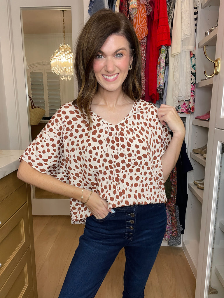 SALE! Moment in Time Top in Taupe *Final Sale*