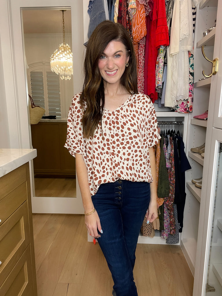 SALE! Moment in Time Top in Taupe *Final Sale*