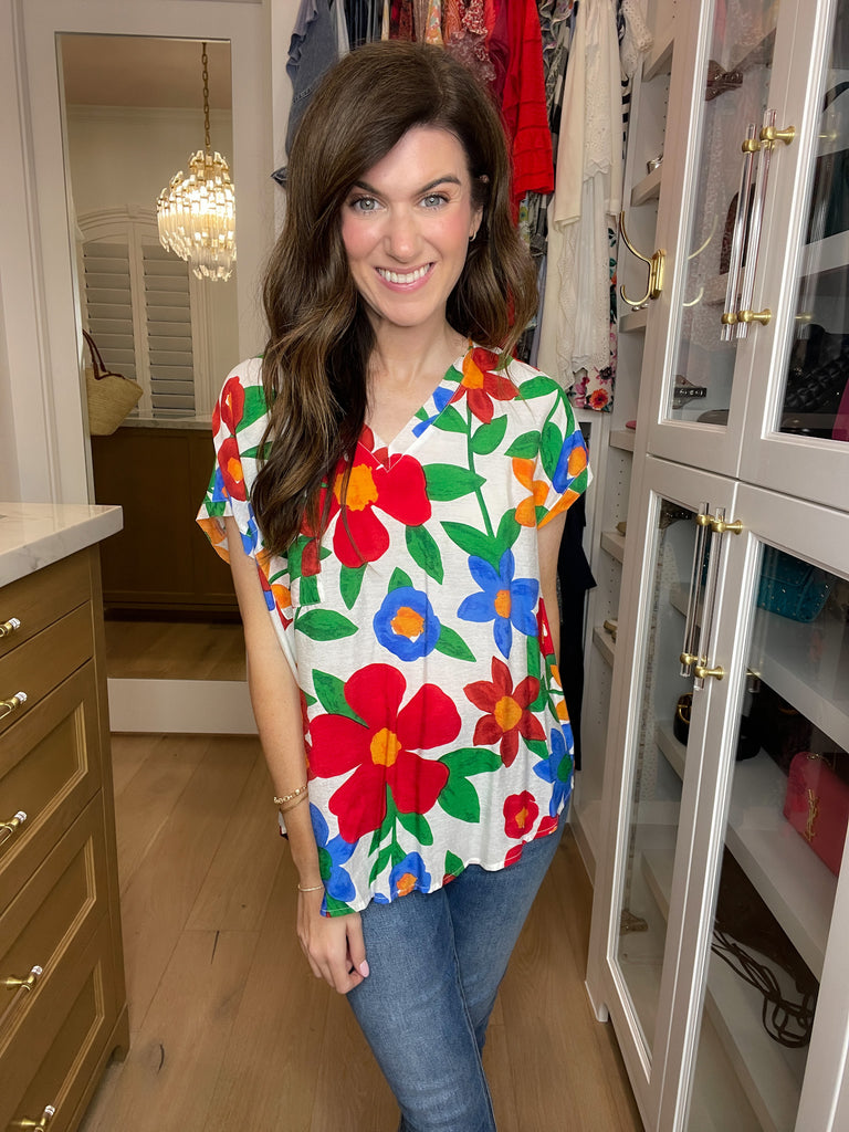 Shape the Future Floral Top