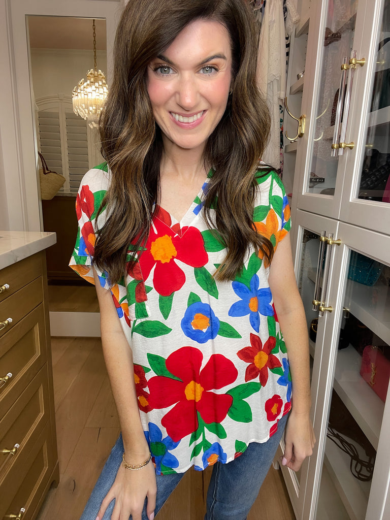Shape the Future Floral Top