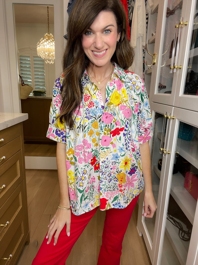 Best and Brightest Floral Top