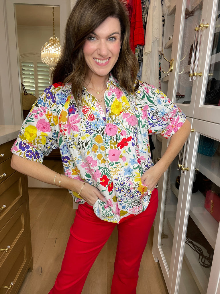 Best and Brightest Floral Top