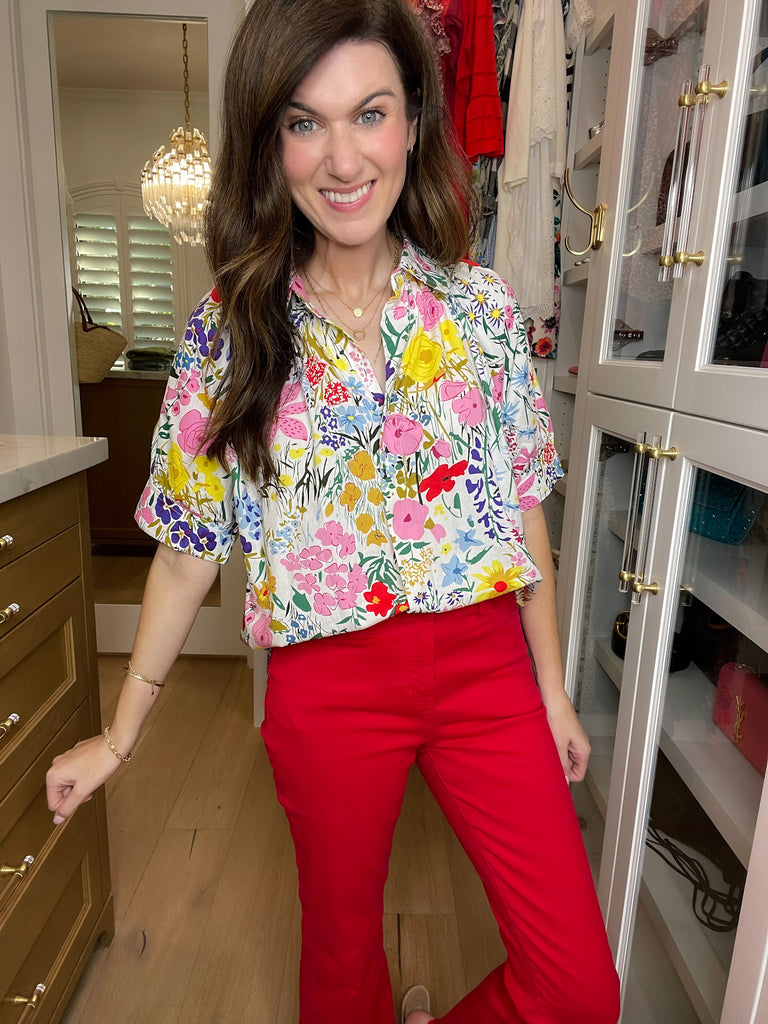 Best and Brightest Floral Top