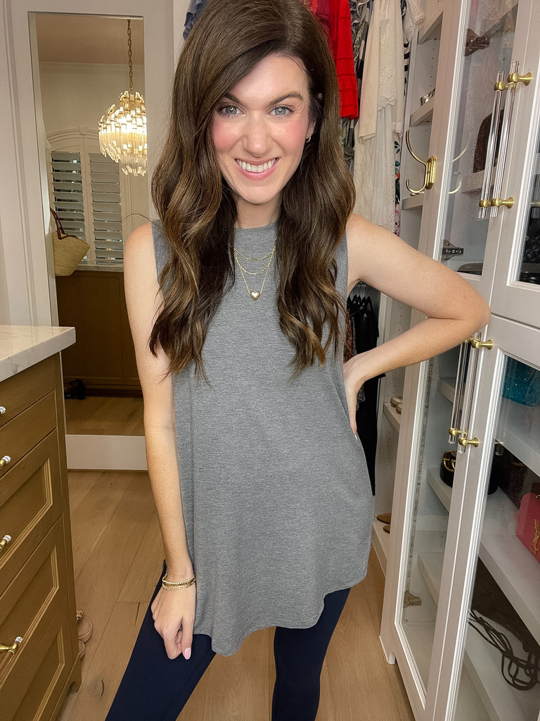 Mono B Early Riser Tank in Gray