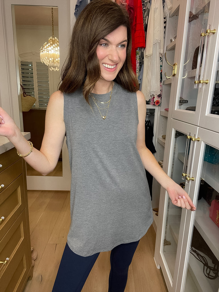 Mono B Early Riser Tank in Gray