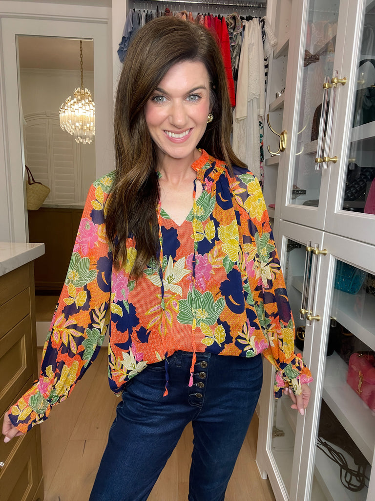 Garden in the Moonlight Floral Top