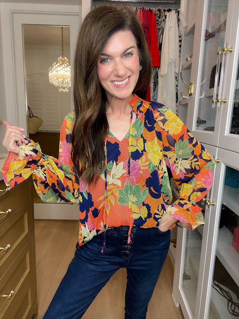 Garden in the Moonlight Floral Top