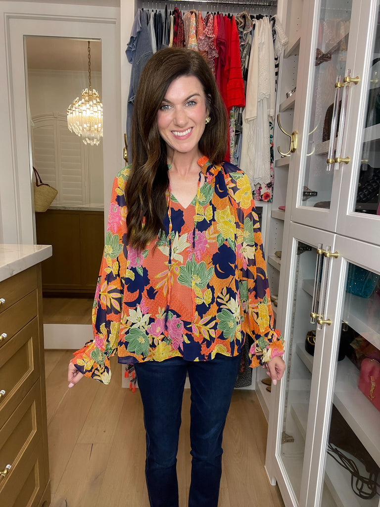 Garden in the Moonlight Floral Top