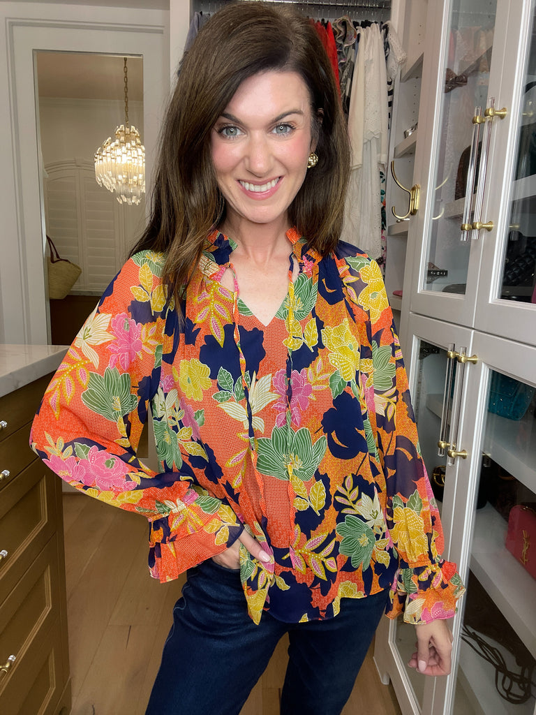 Garden in the Moonlight Floral Top