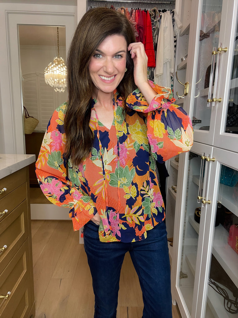 Garden in the Moonlight Floral Top