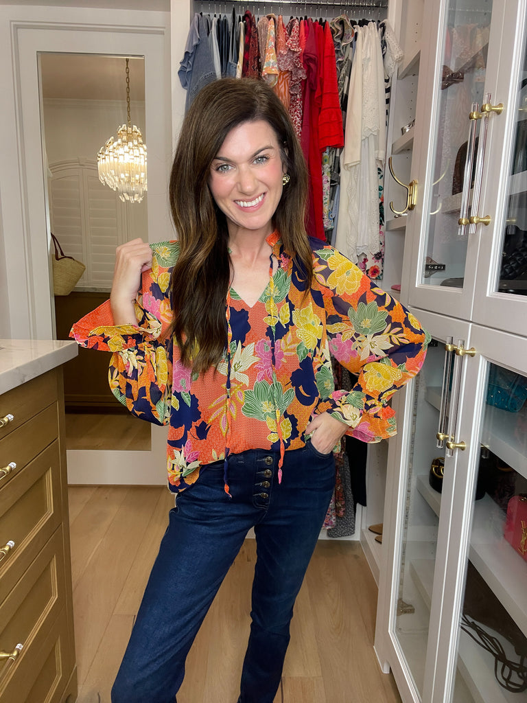 Garden in the Moonlight Floral Top