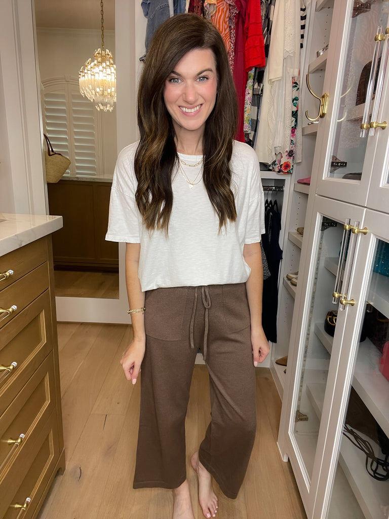 *BELLES & DOORBUSTER* Settle In Lounge Pants in Mocha *Final Sale*