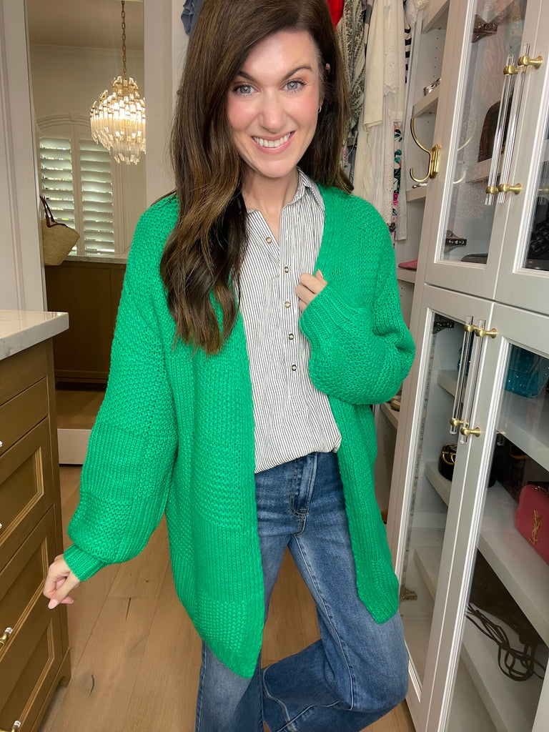 Sweetly Striped Top in White