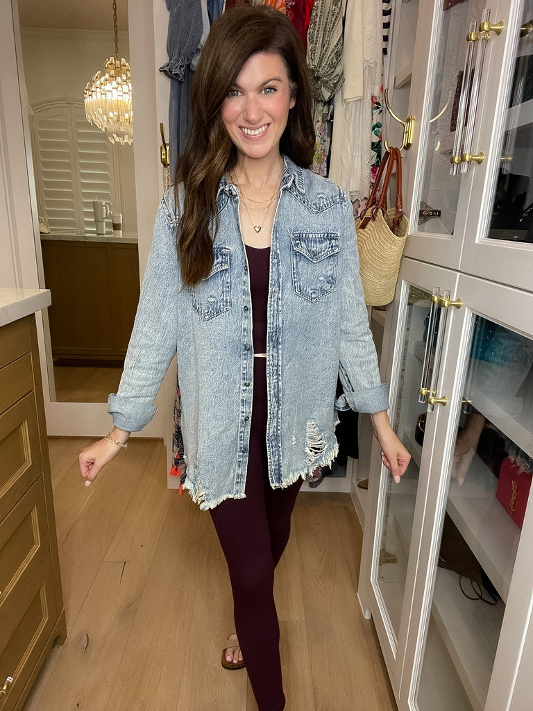 *BELLES & DOORBUSTER* Cardio and Coffee Butter Set in Burgundy *Final Sale*