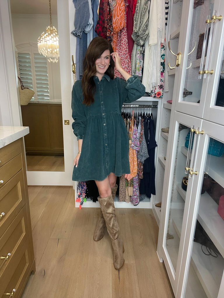 Nicole Knee High Boots in Taupe