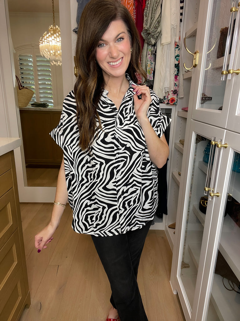 Be Bold Button Down in Black