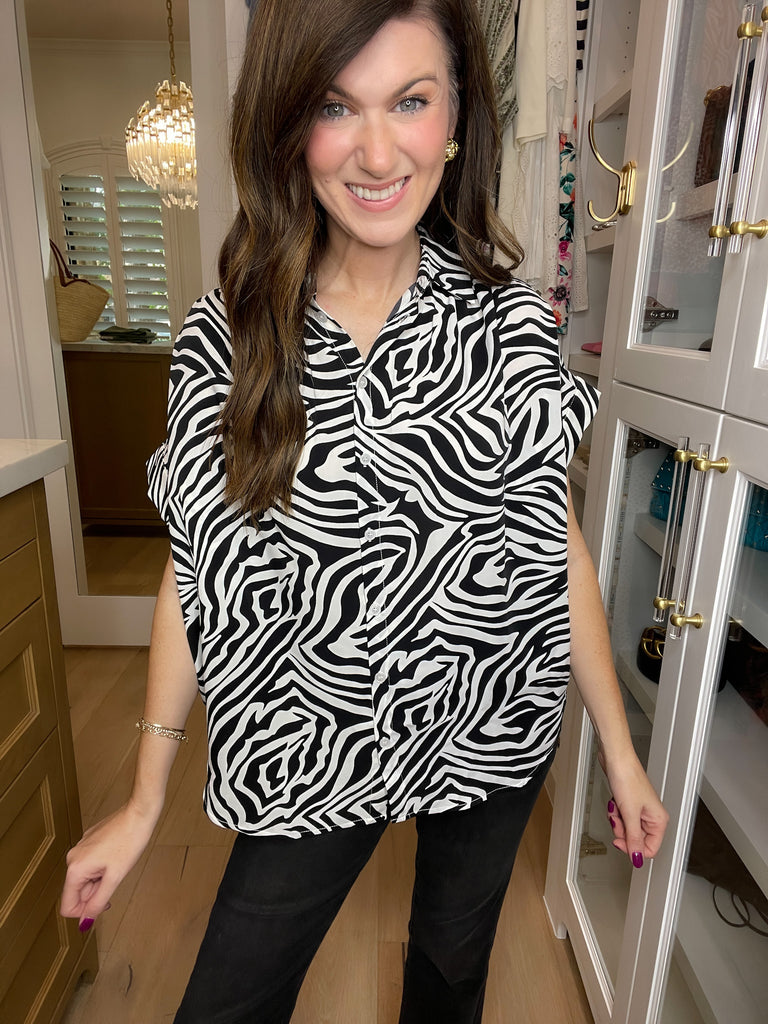 Be Bold Button Down in Black