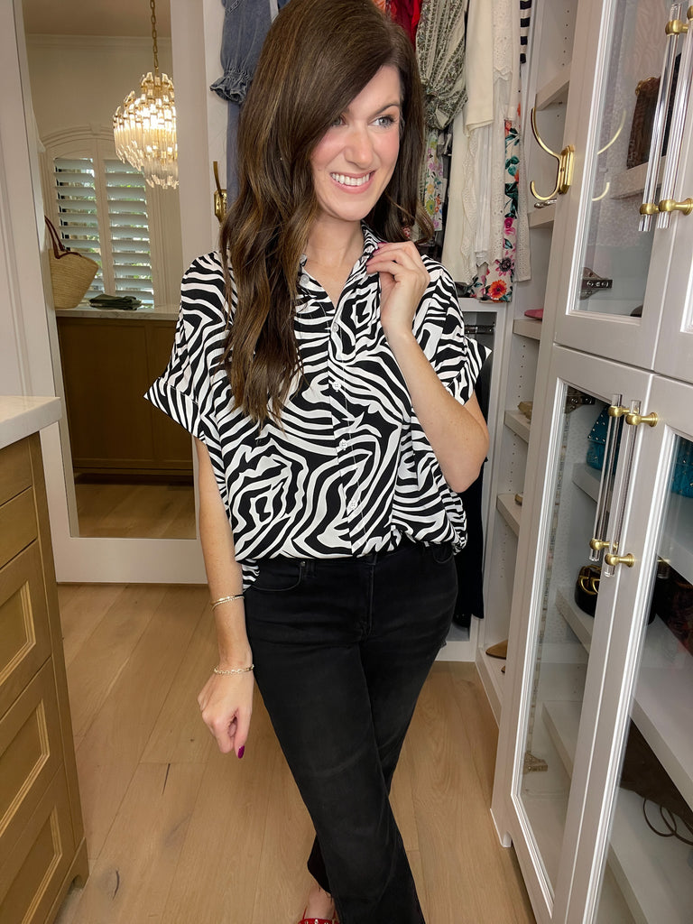 Be Bold Button Down in Black