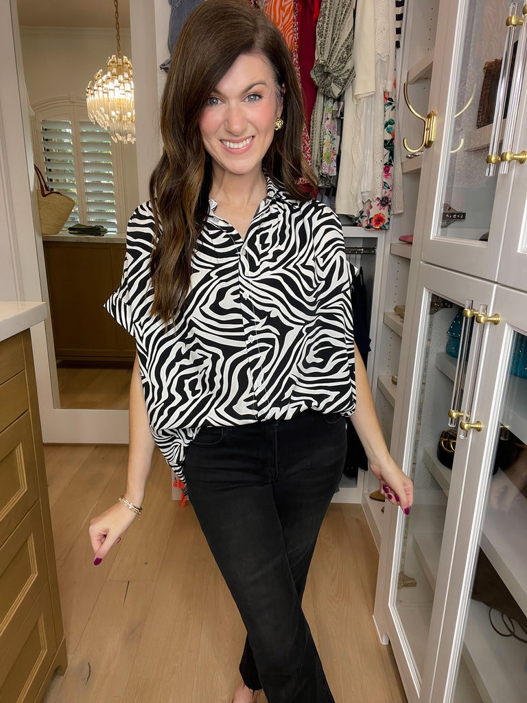 Be Bold Button Down in Black