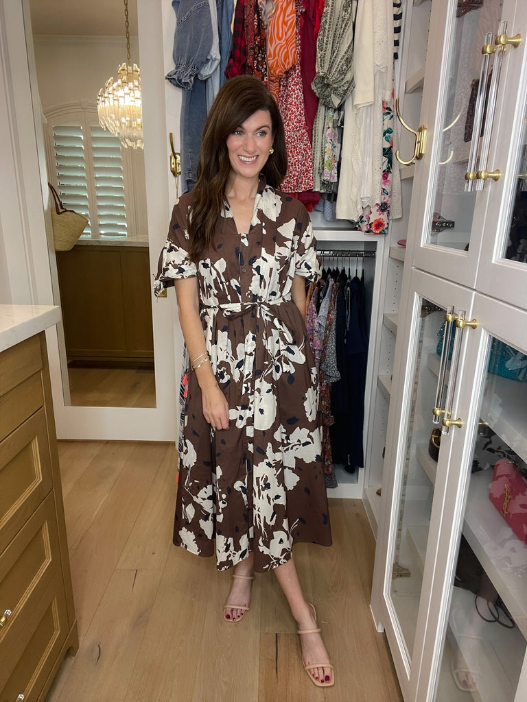 Pinky Promise Floral Midi Dress