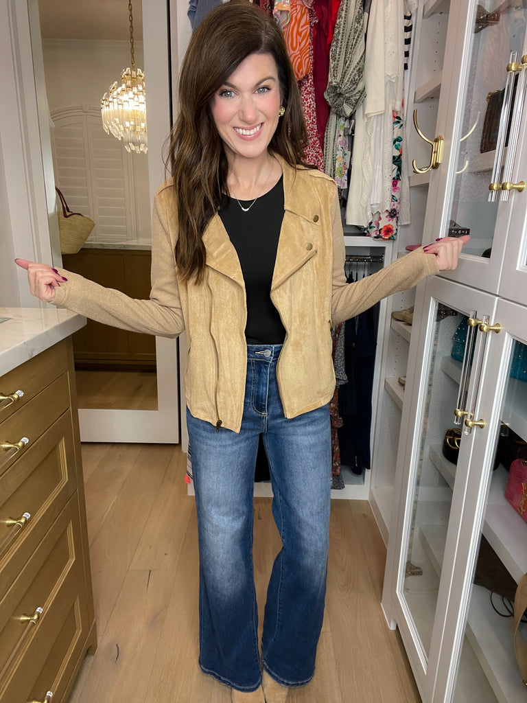 Racing to Fall Suede Moto Jacket