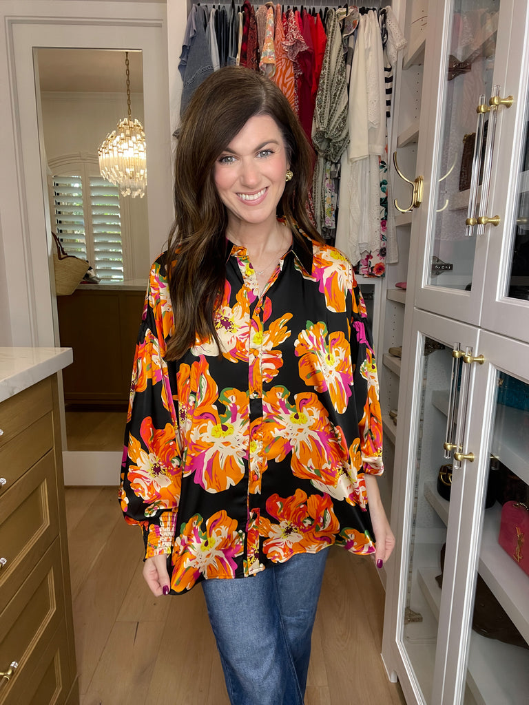 Floral Statement Button Down