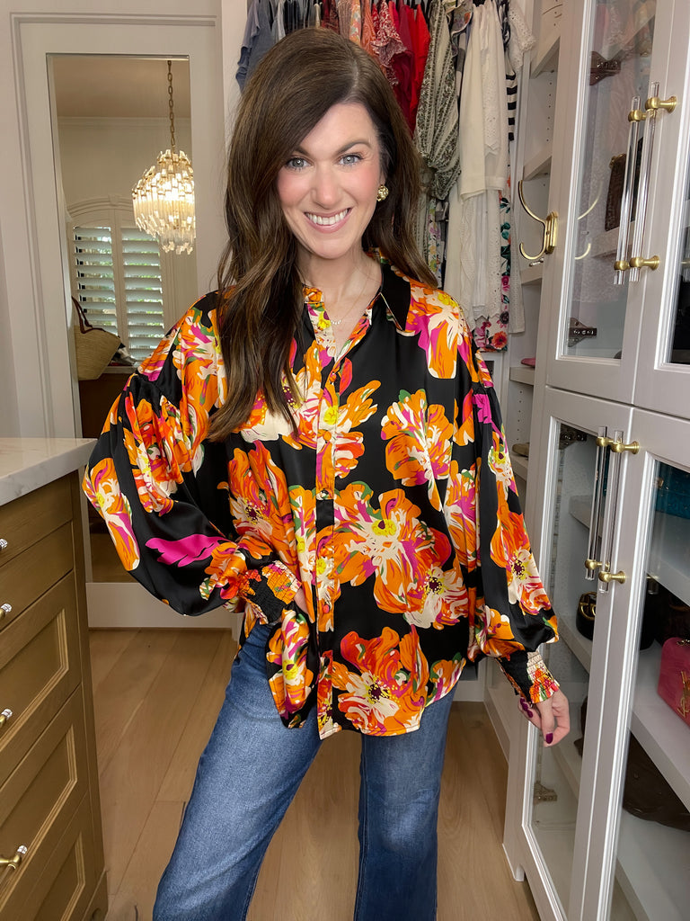 Floral Statement Button Down