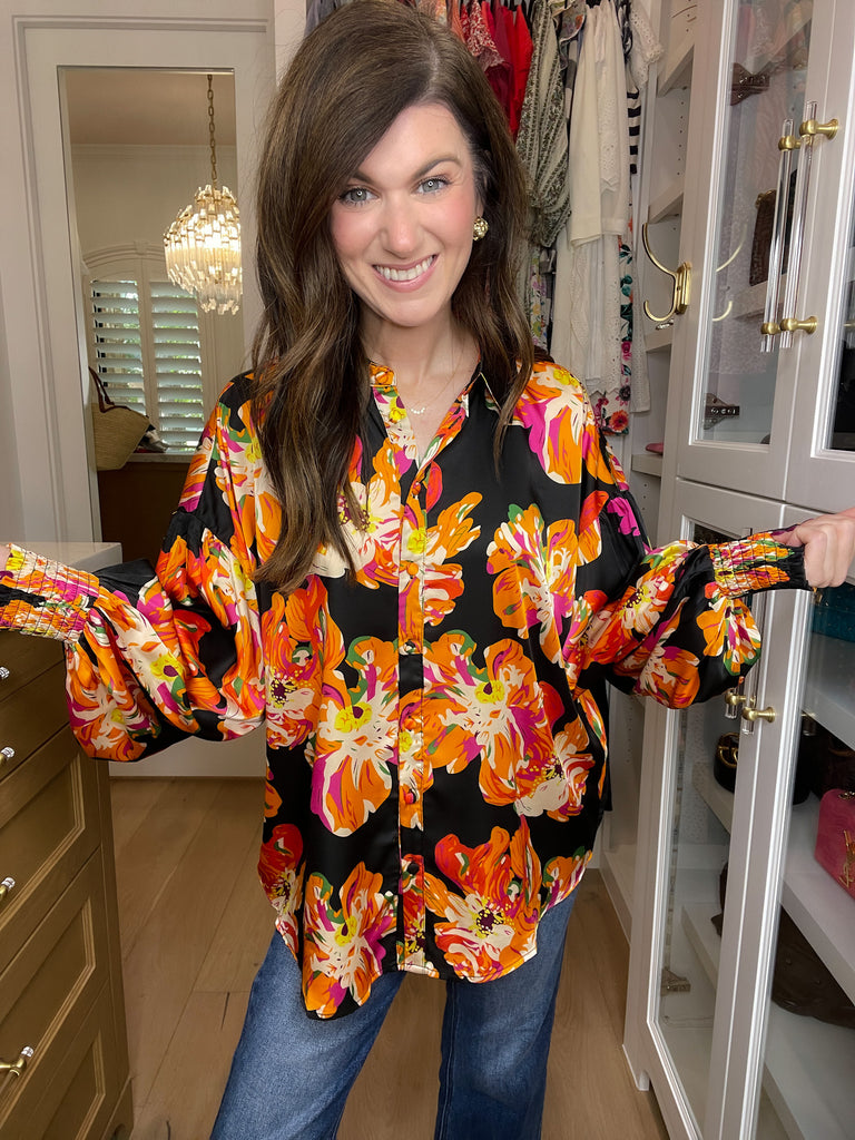 Floral Statement Button Down