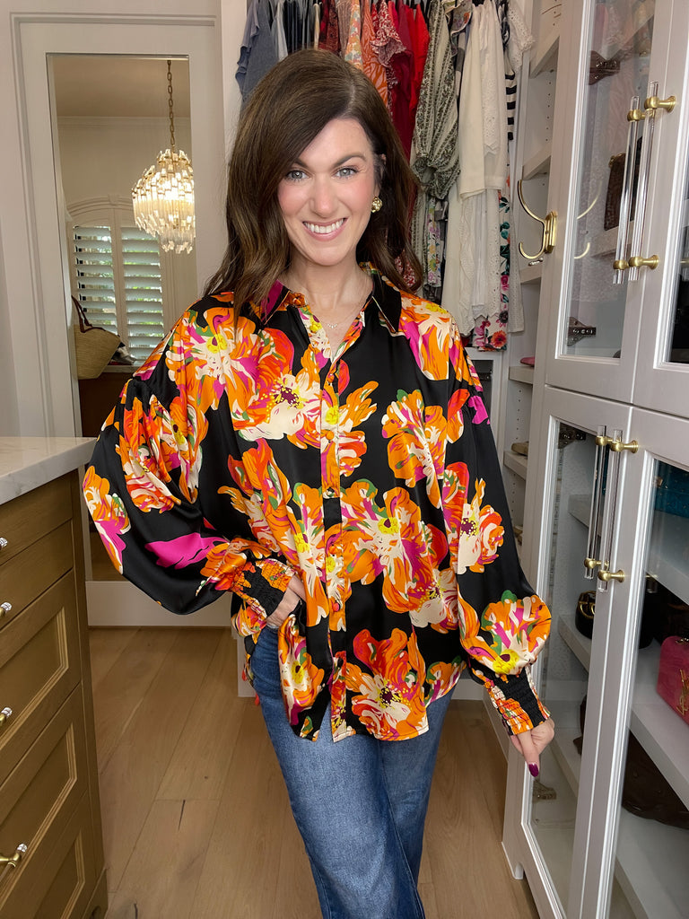 Floral Statement Button Down