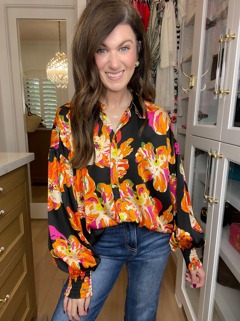 Floral Statement Button Down