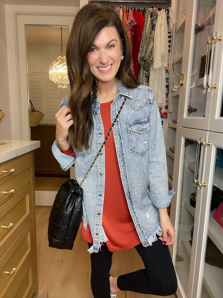 Wayside Long Sleeve Top in Cinnamon