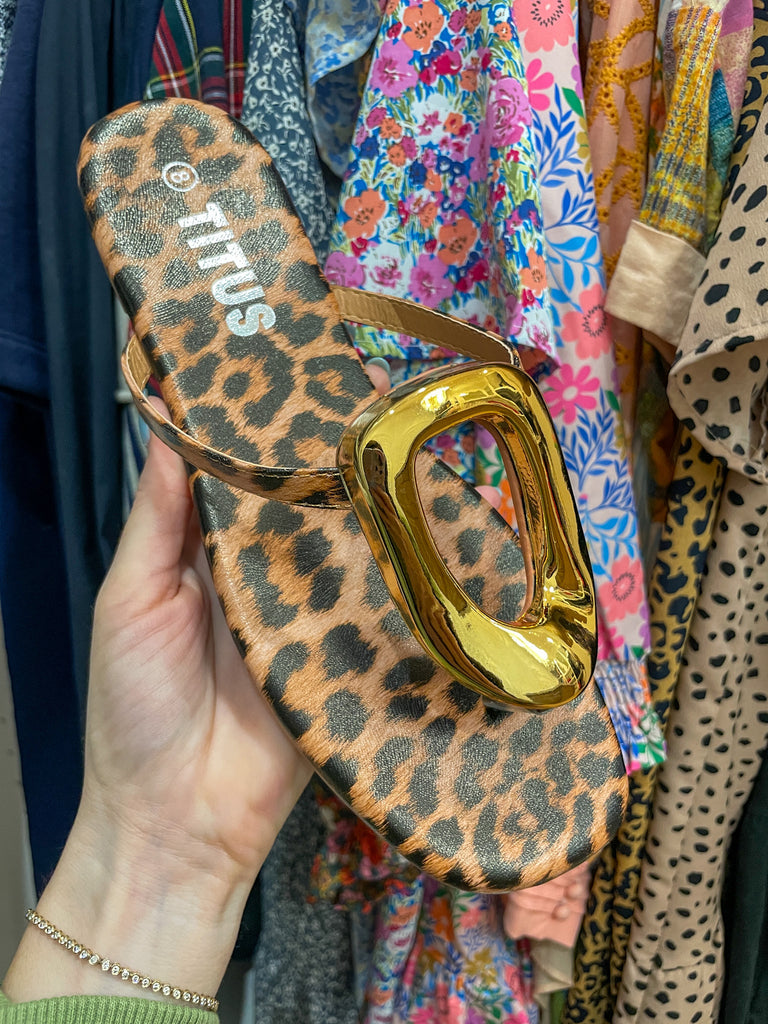 Avery Leopard Sandals