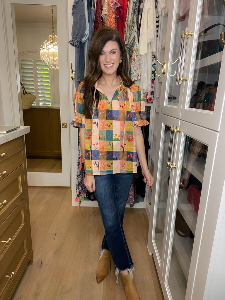 Pretty as a Picture Floral Top