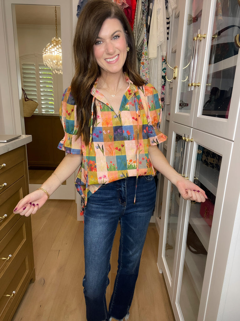 Pretty as a Picture Floral Top