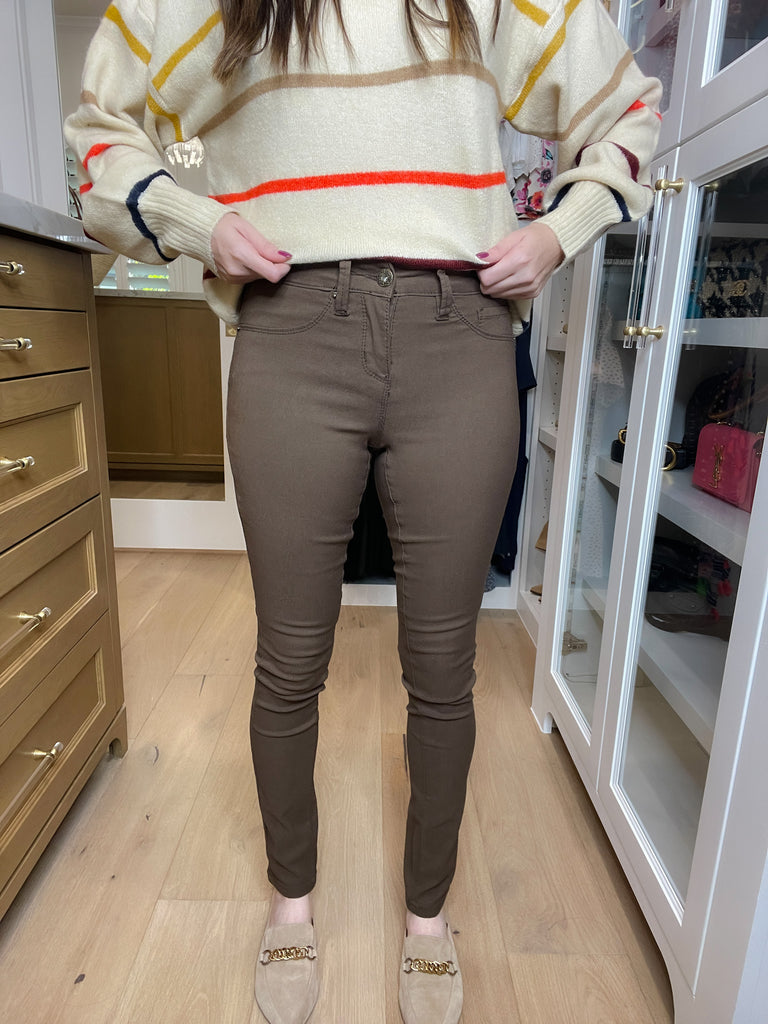 Royalty for Me Hyperstretch Skinny Jeans in Walnut