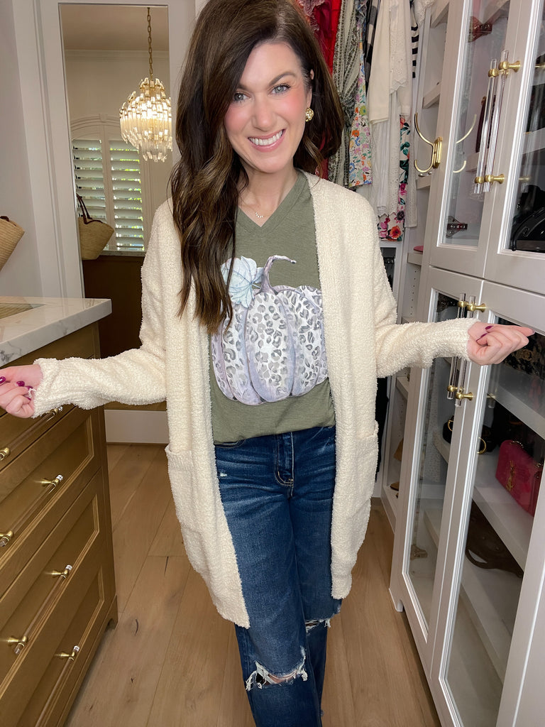 Watercolor Leopard Pumpkin Tee