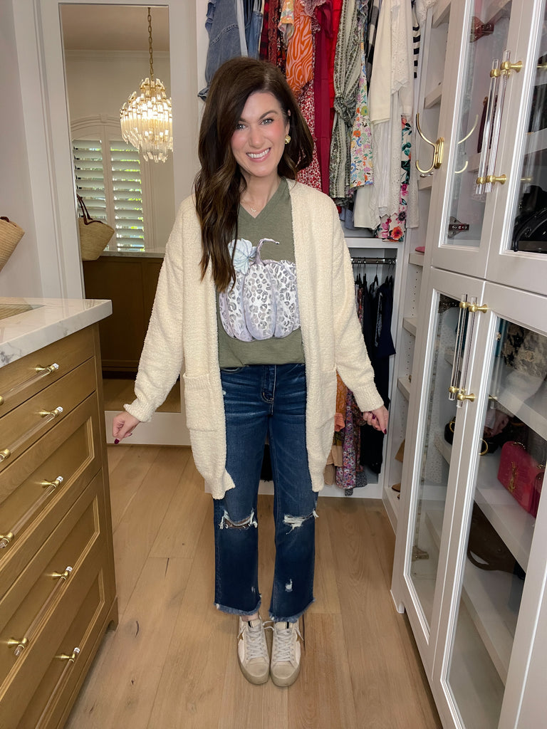 Watercolor Leopard Pumpkin Tee