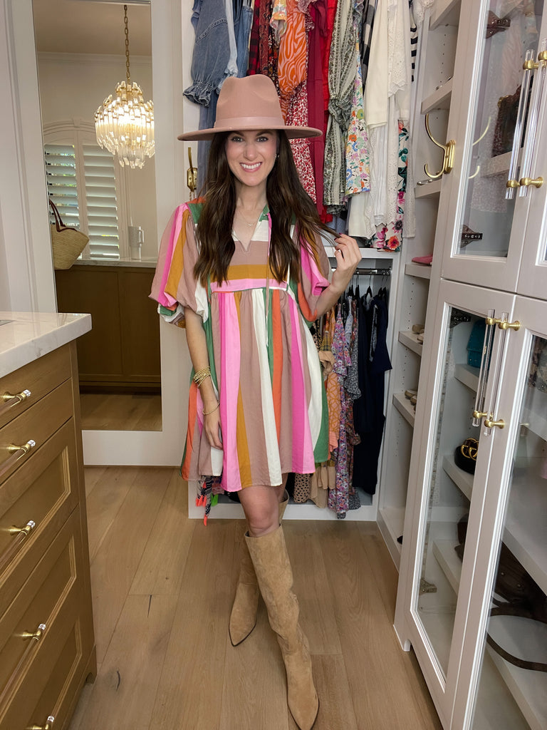 That Feeling Multicolor Striped Dress